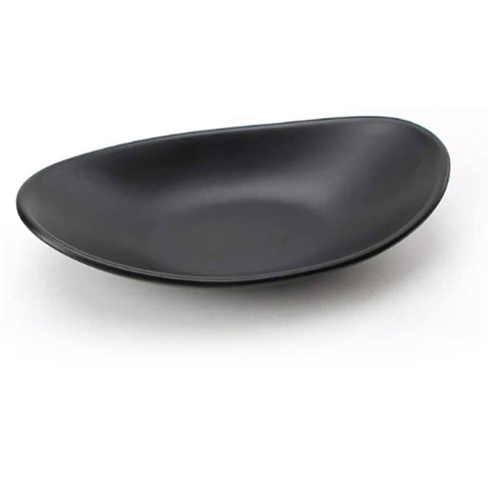 Sleek Black Appetizer Oblong Plate - Modern Dining Essential