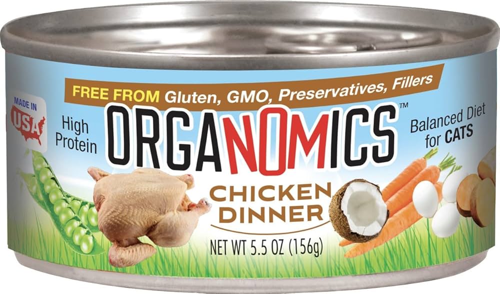 Grain-Free Pate Wet Cat Food： OrgaNOMics Chicken Dinner Review