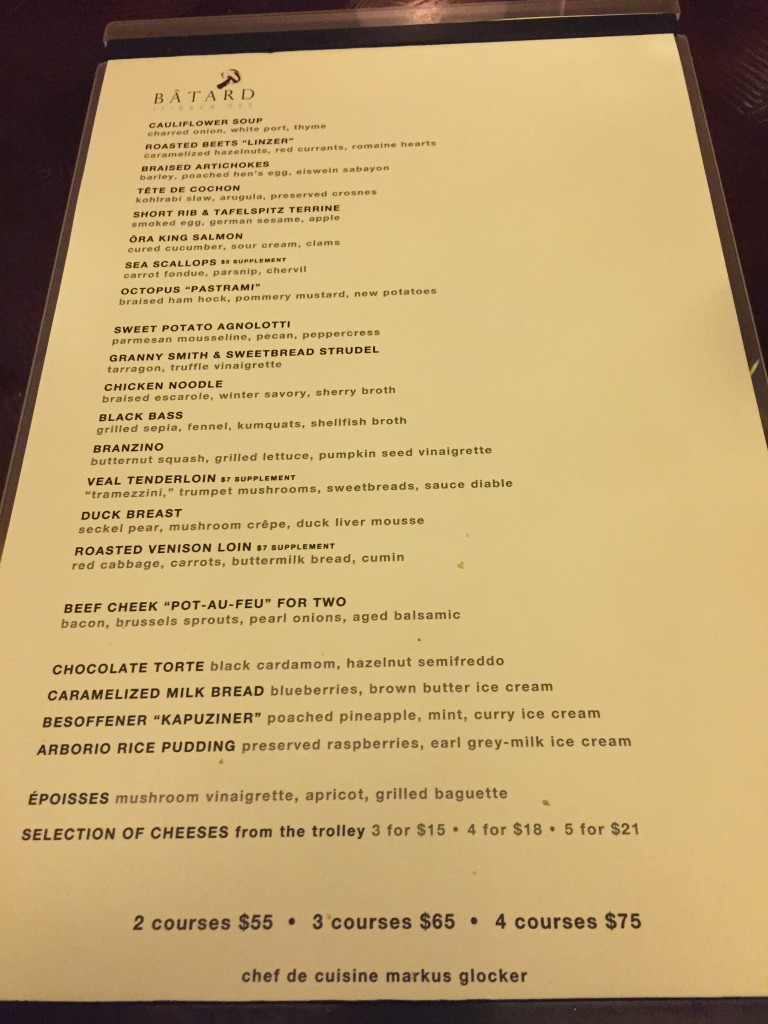 Updated Batard Dinner Menu Prices： Explore Exquisite Dining Selections