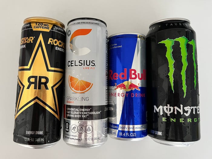 branded energy drinks