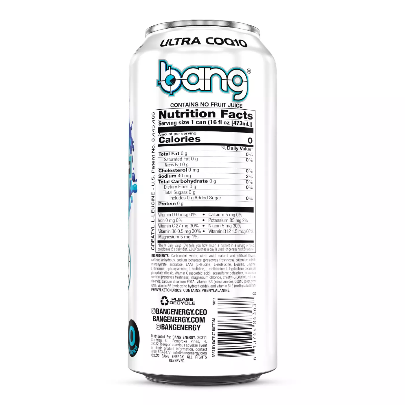 What Are the Ingredients in Bang Energy Drink? A Closer Look at Its Nutrients