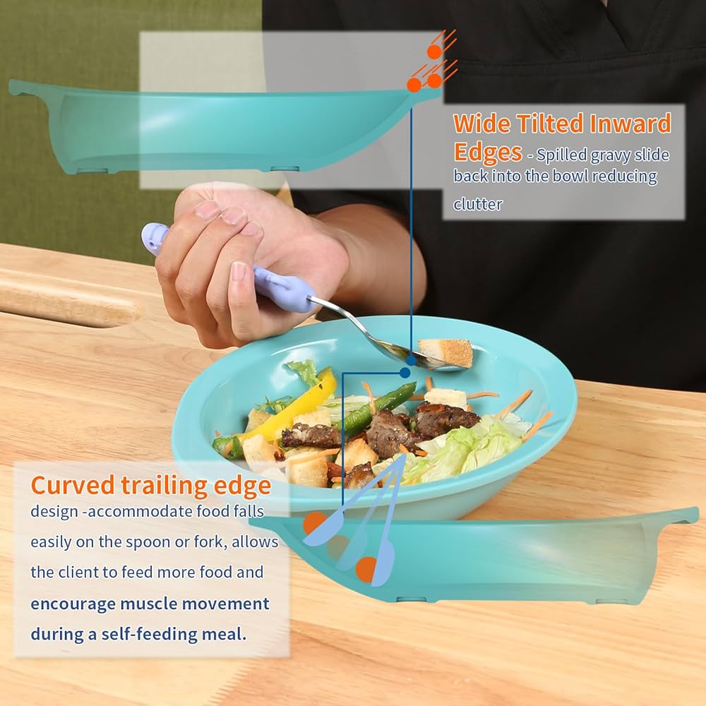 Spill-Proof Adaptive Dinner Bowls: Designed for Comfort and Independence