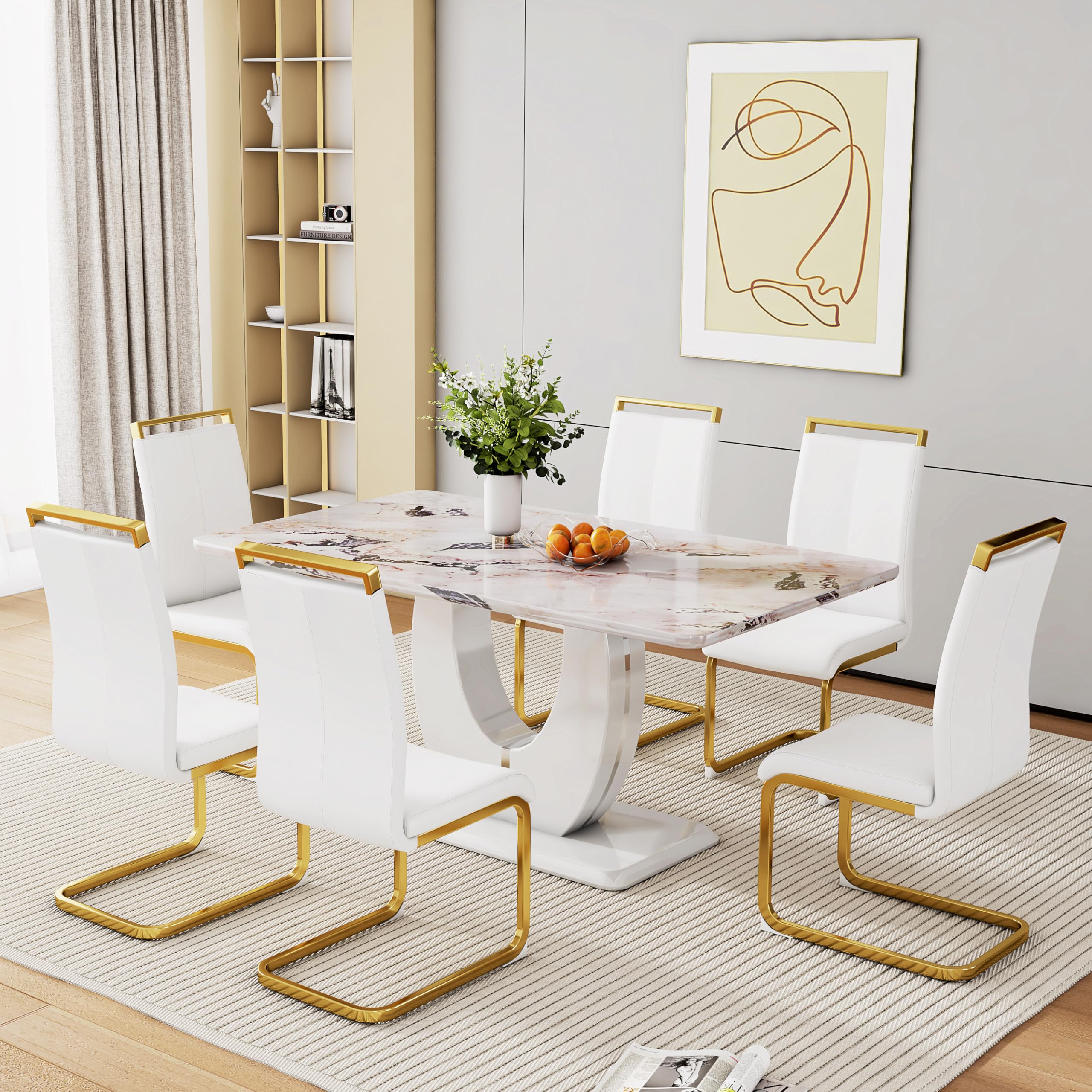 Stylish 6-Piece Dinner Set for Modern Dining – Perfect for Family Meals