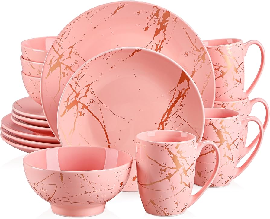 Elegant Pink Dinner Plates: Shop Now for Stylish Dining