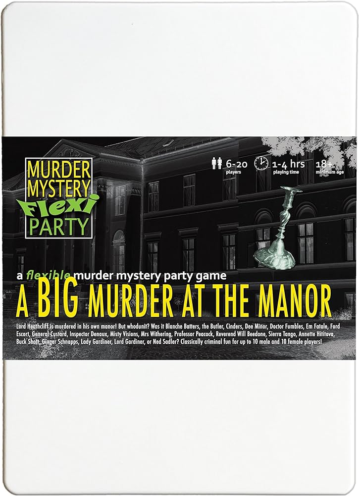 Solve the Crime: Murder Mystery Dinner Party Kit for 6-20 Players