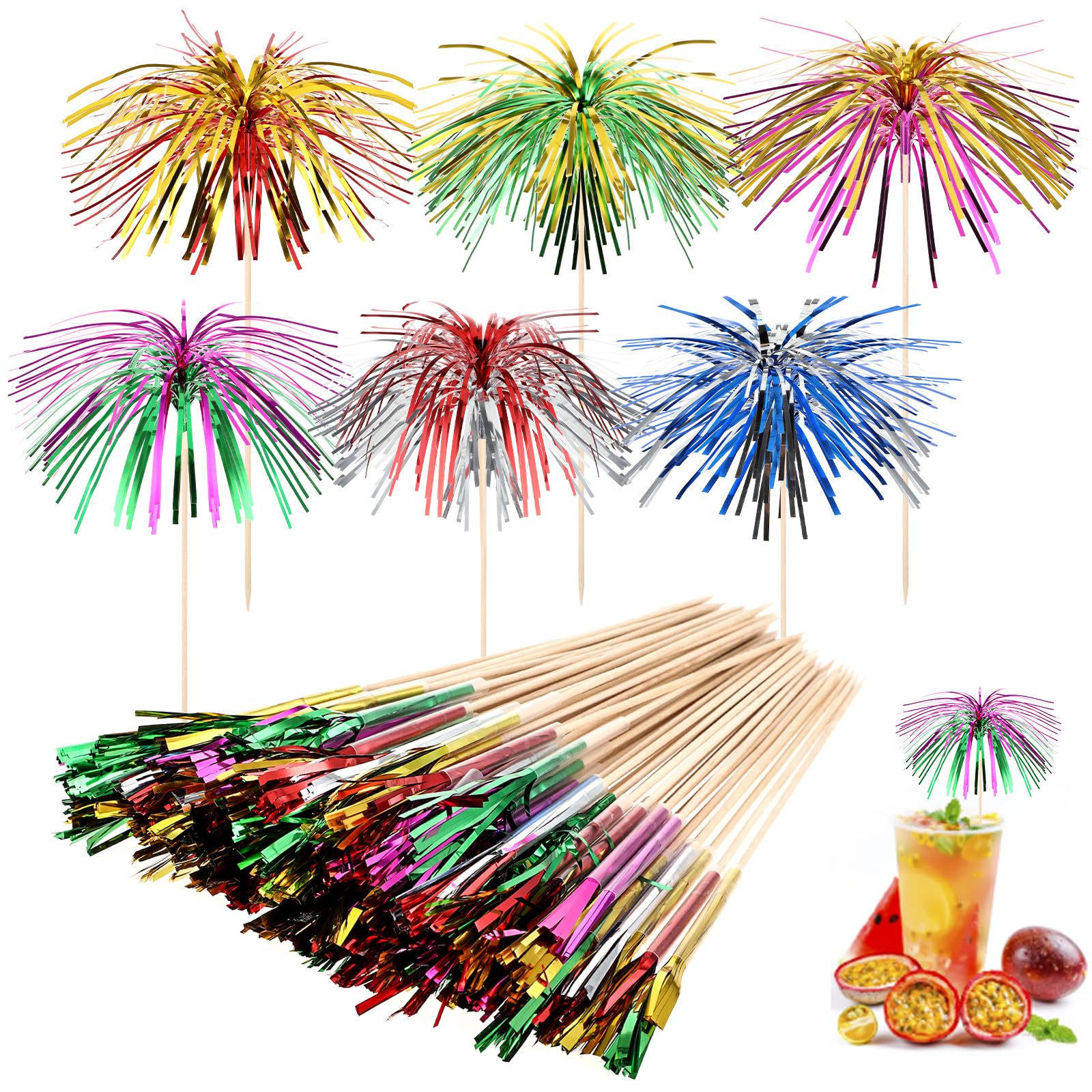 Buy Colorful Drink Umbrellas for Cocktails, Parties & Decorations