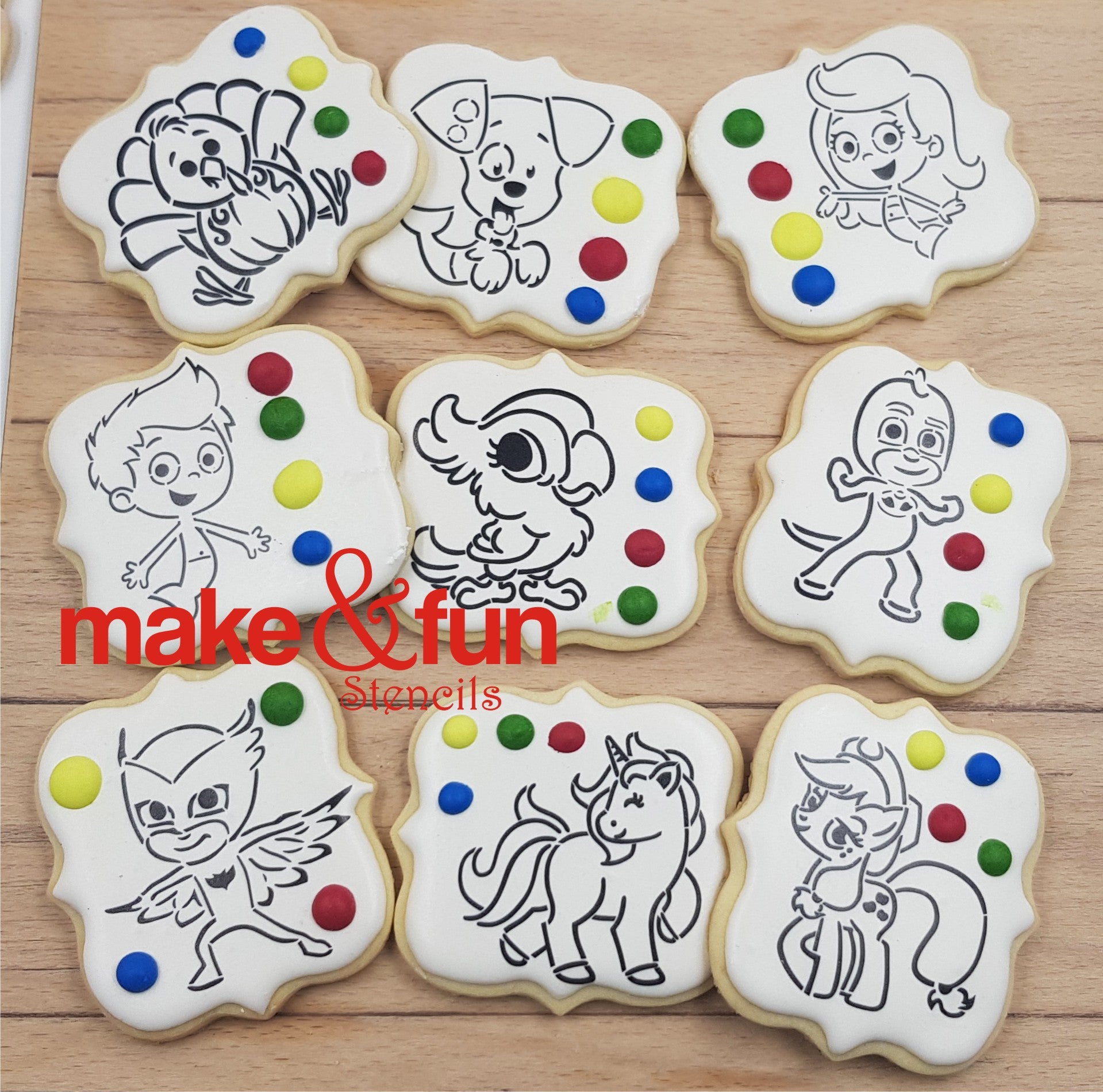 Reusable Cookie Stencils for Royal Icing, Airbrush & PYO Cookies