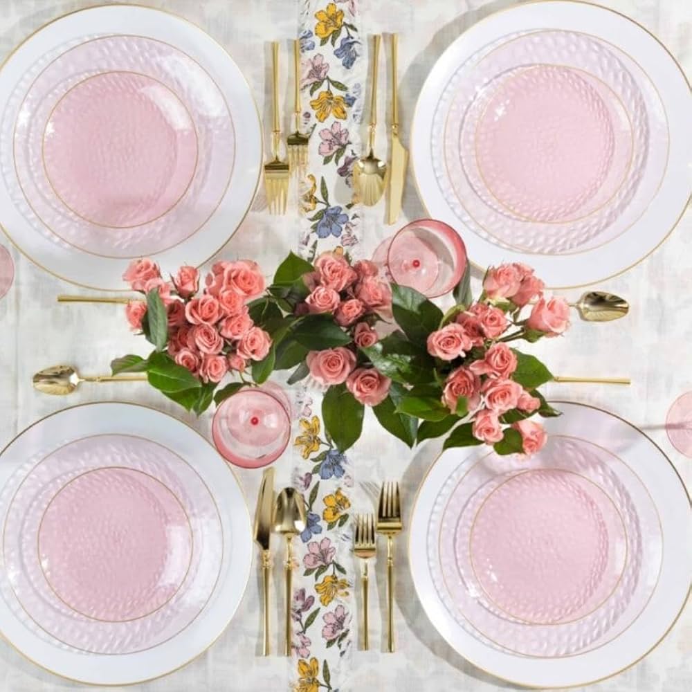 Elegant Pink Dinner Plates: Shop Now for Stylish Dining