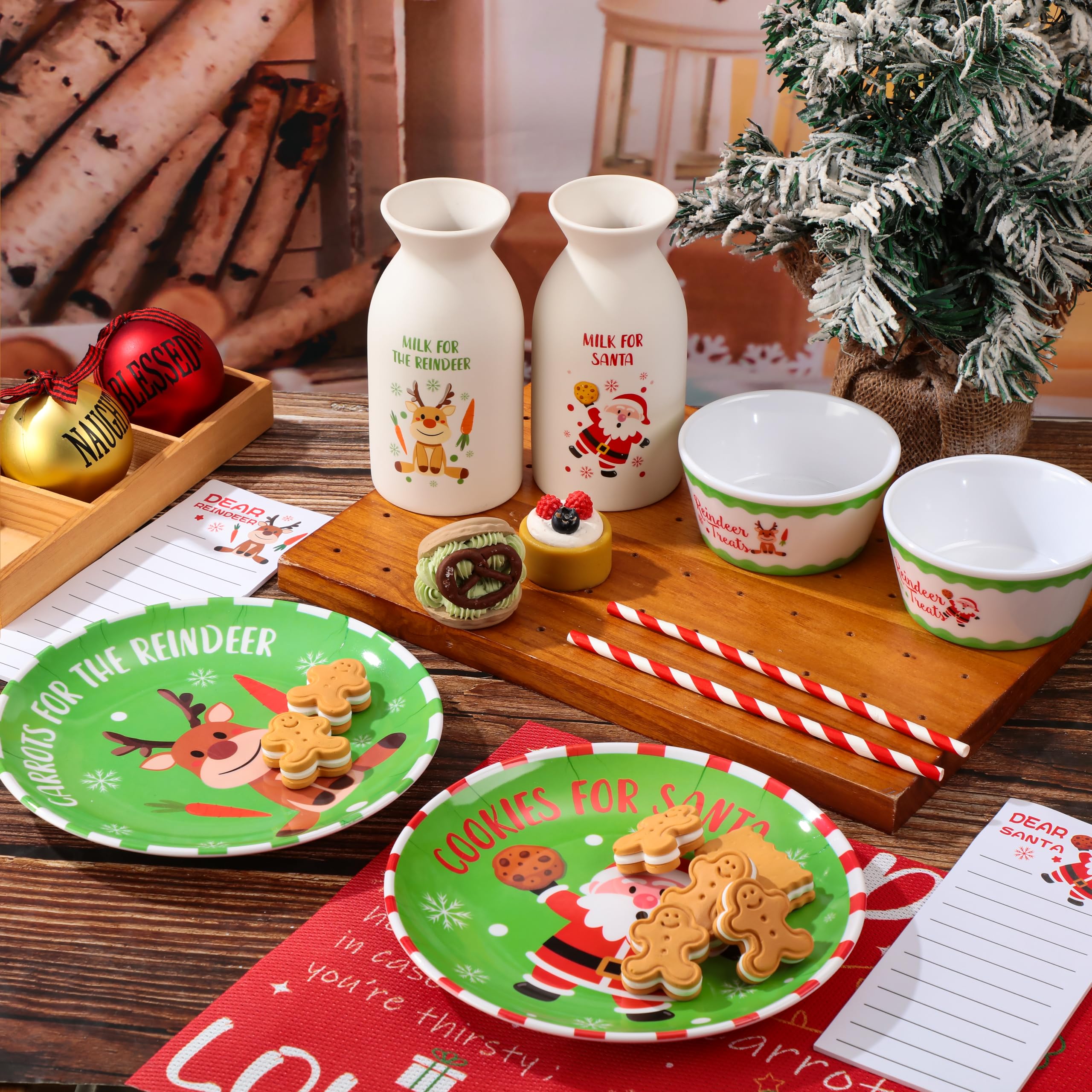 Santa Cookie Plate Set for Christmas – Creative Designs for Your Holiday Table