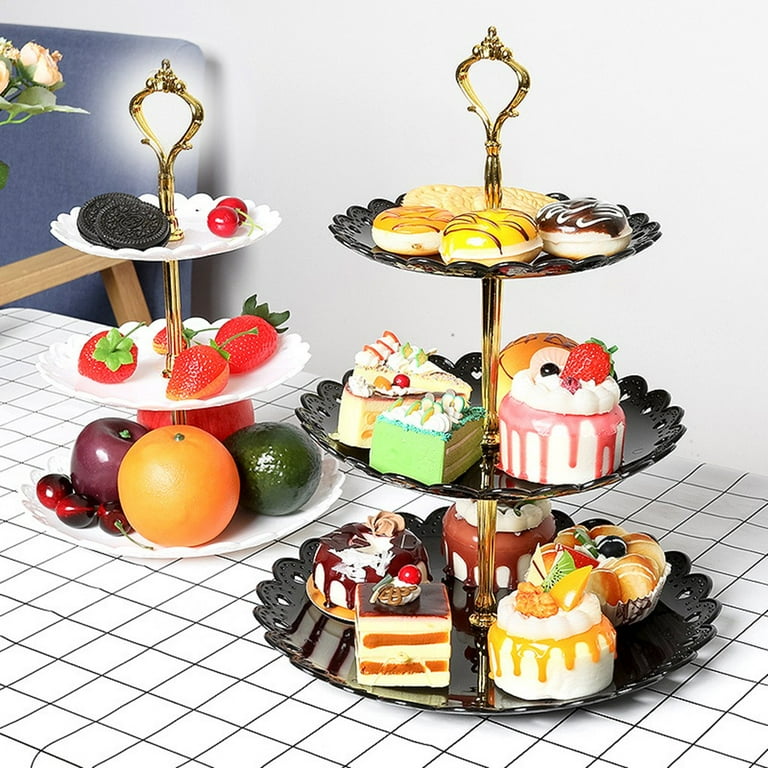 Elegant 3-Tier Dessert Stand for Weddings and Parties