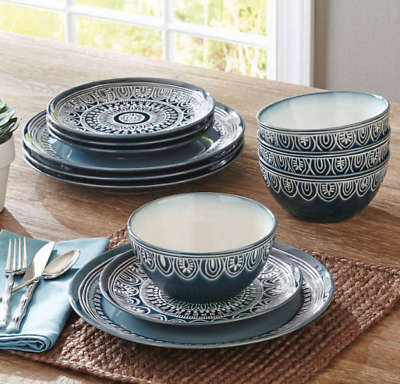 12 Setting Dinner Set for Elegant Dining – Complete Dinnerware Collection