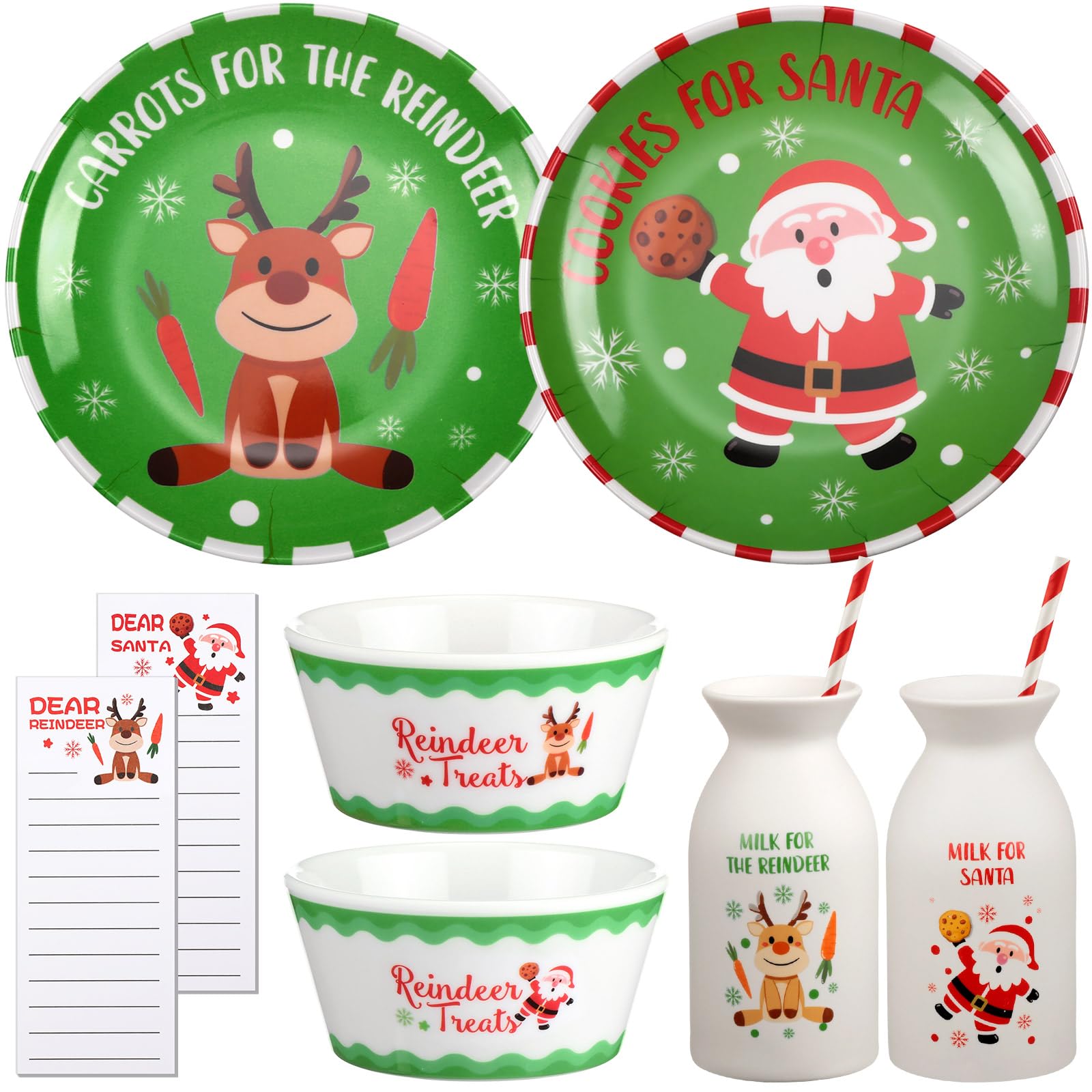 Santa Cookie Plate Set for Christmas – Creative Designs for Your Holiday Table