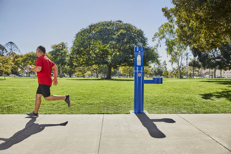 Outdoor Drinking Fountains & Bottle Filling Stations | Elkay