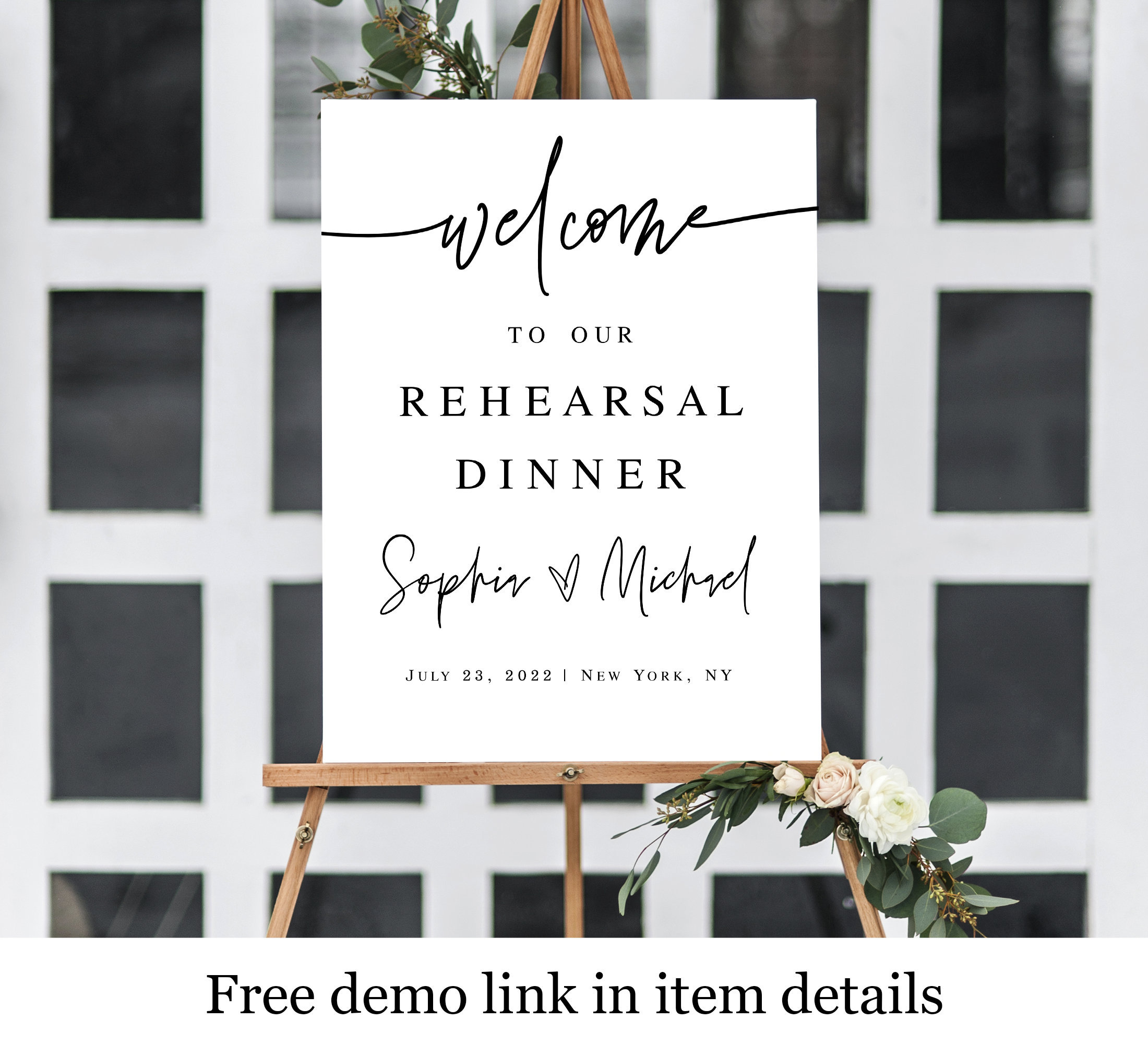 Rehearsal Dinner Sign Ideas | Customizable and Stylish Signs for Your Event