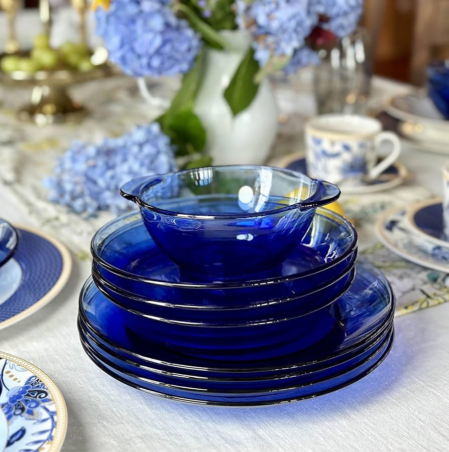 blue dinner plates