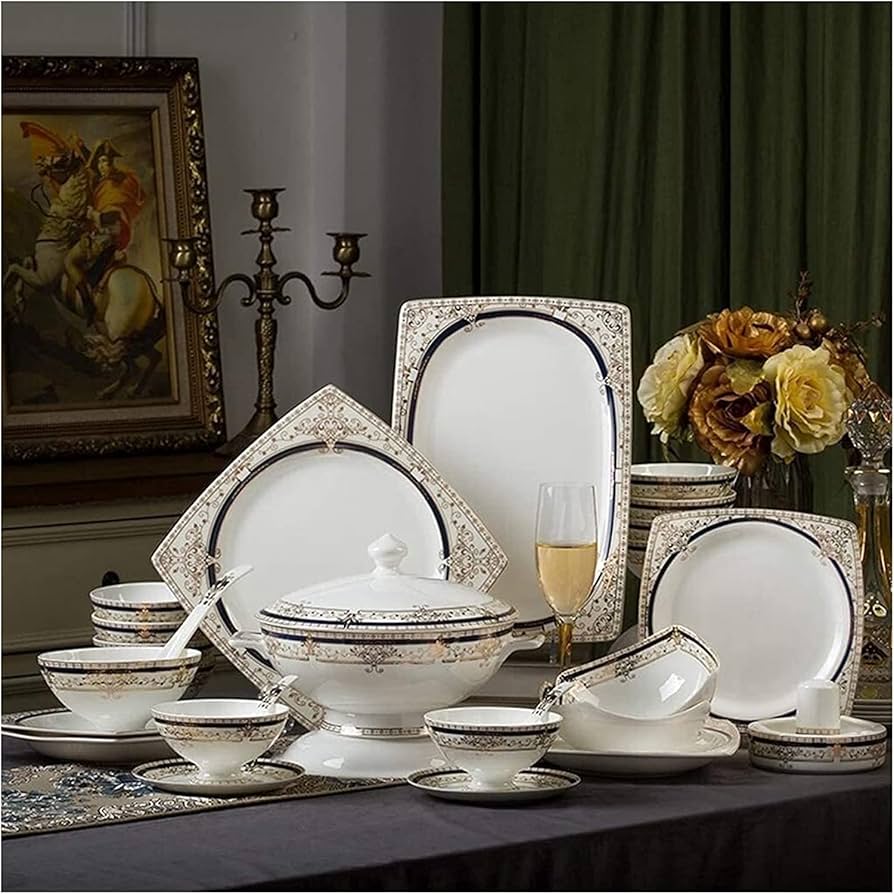 48-Piece Dinnerware Set for 12 - Ideal for Family Meals and Entertaining