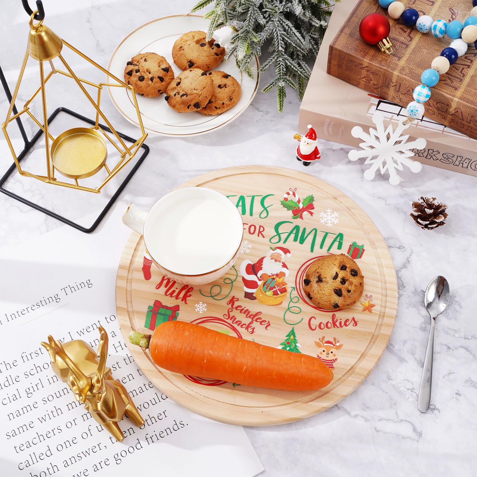 Santa Cookie Plate Set for Christmas – Creative Designs for Your Holiday Table