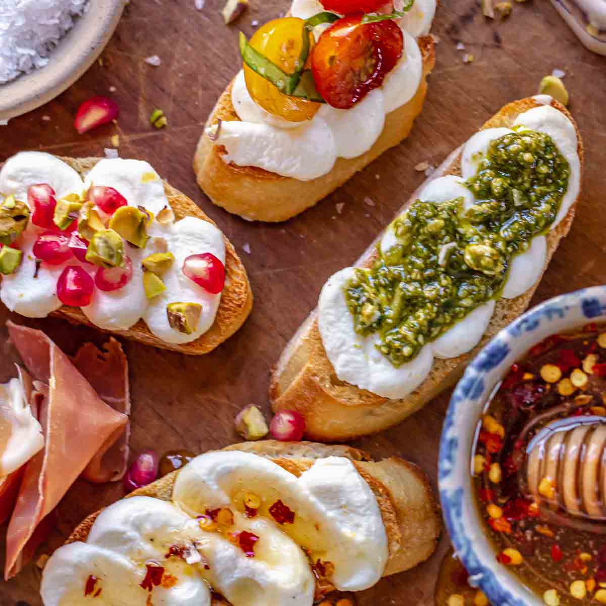 Whipped Ricotta Crostini and More: Top Appetizer Recipes with Ricotta Cheese