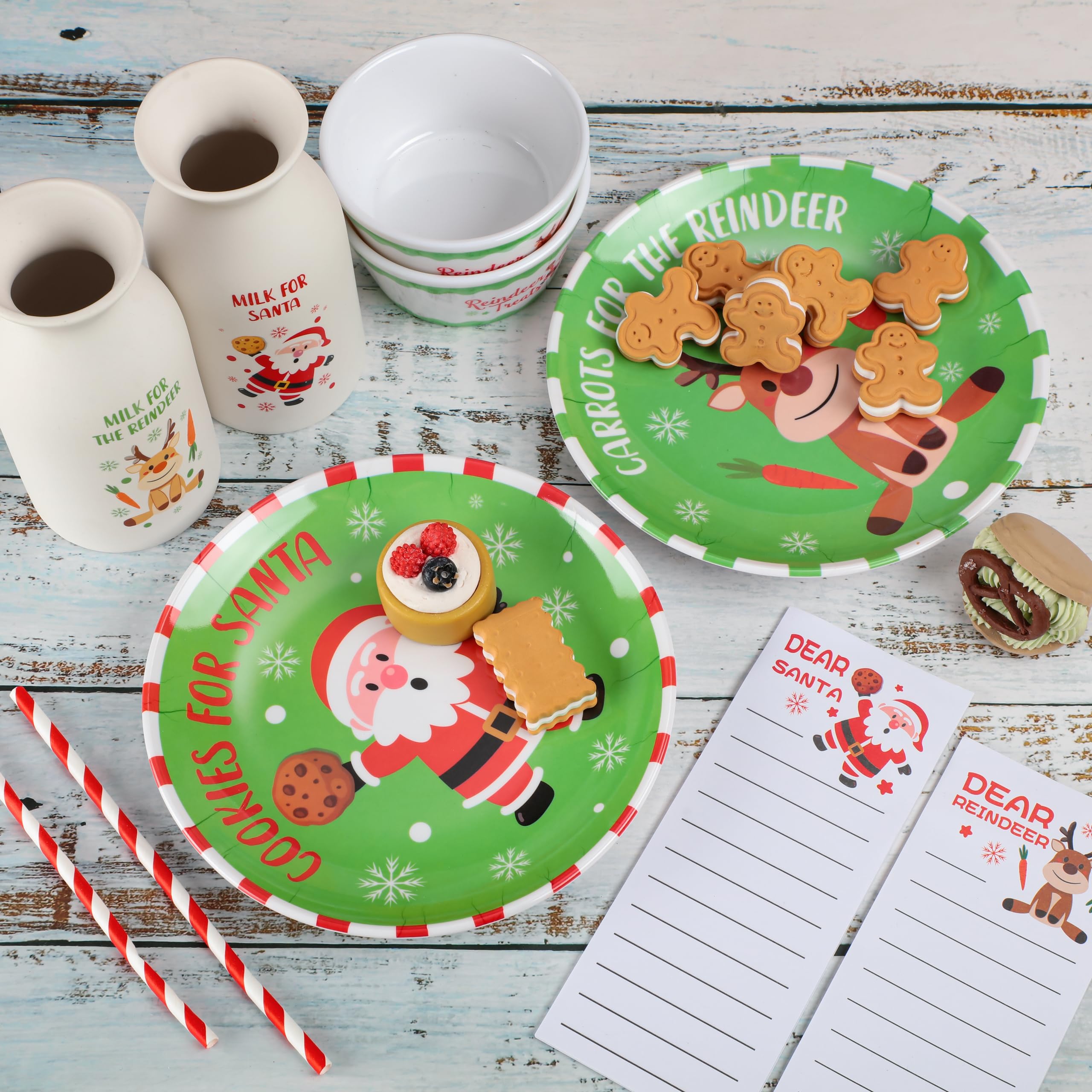 Santa Cookie Plate Set for Christmas – Creative Designs for Your Holiday Table