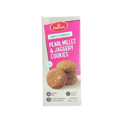 Shop Haldirams Gluten-Free Bajra Jaggery Cookies 120g - Delicious & Nutritious