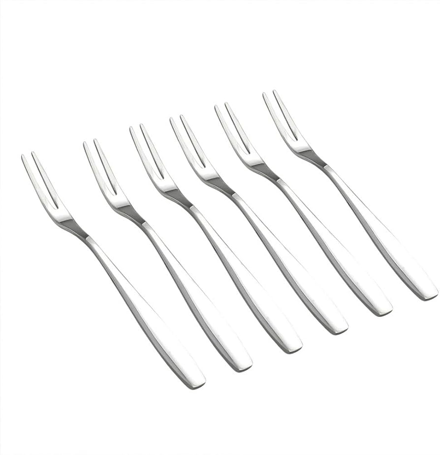 Premium Dessert Forks Set - 12-Piece Stainless Steel Pastry Forks for Pastries & Fruit