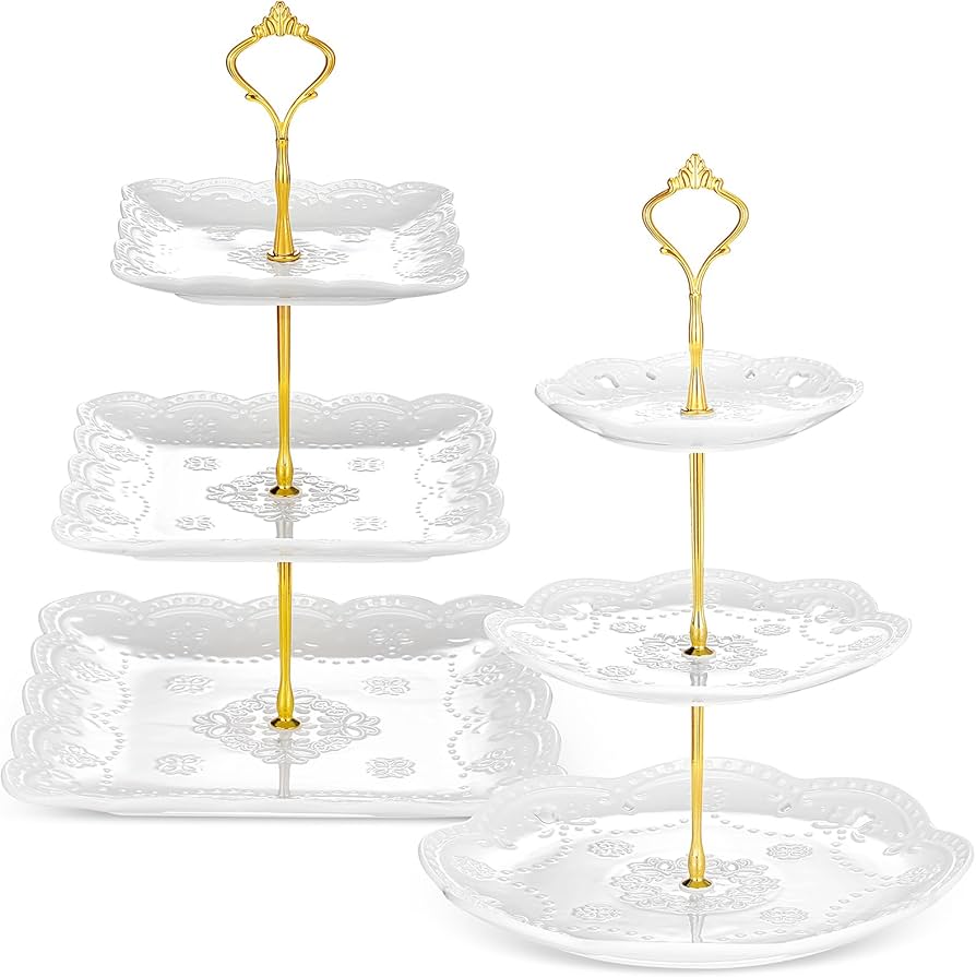 Elegant 3-Tier Dessert Stand for Weddings and Parties