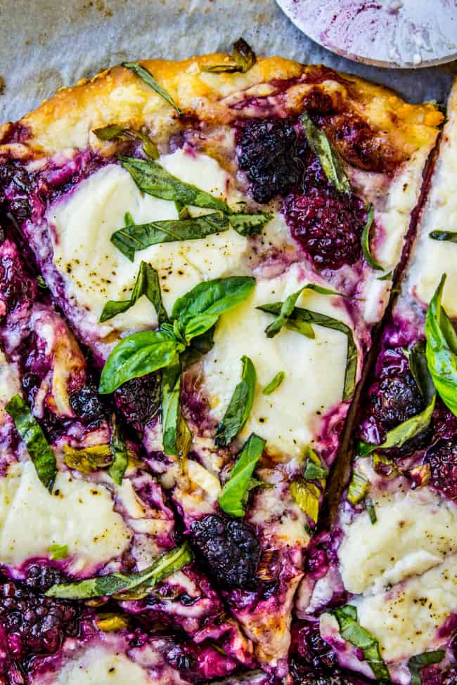 mia recipes blackberry basil and ricotta pizza