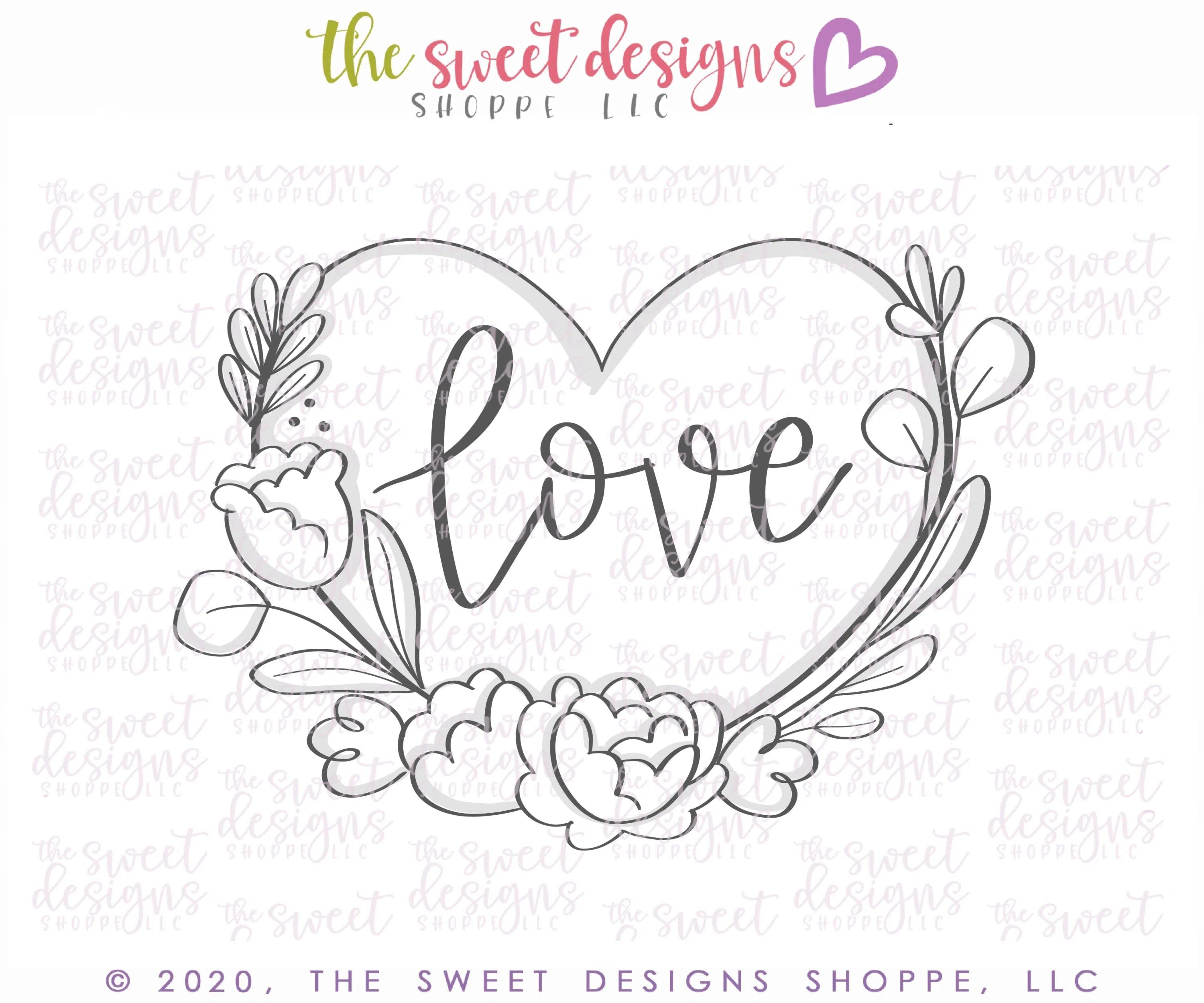 Buy Floral Heart Cookie Cutter – Custom Designs for Your Sweet Treats