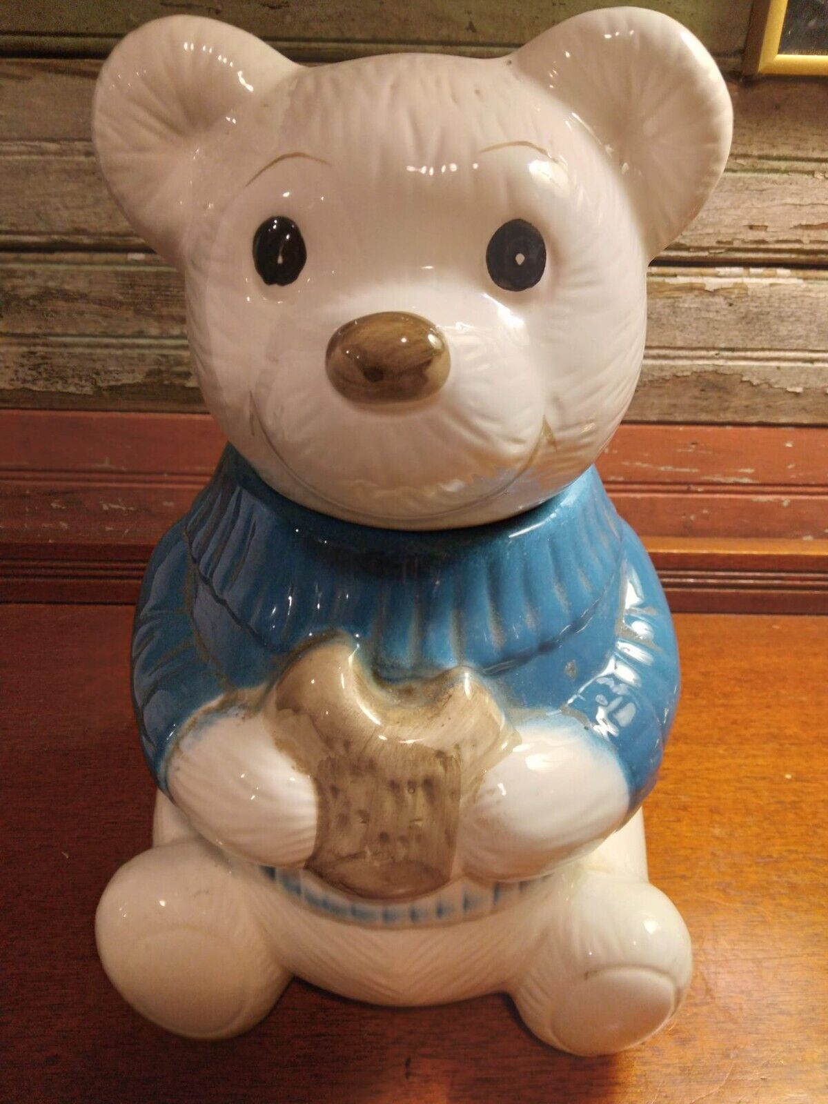 Blue Sweater Teddy Bear Cookie Jar by Welcome Taiwan: Limited Edition! Grab This Cute Kitchen Accessory Now!