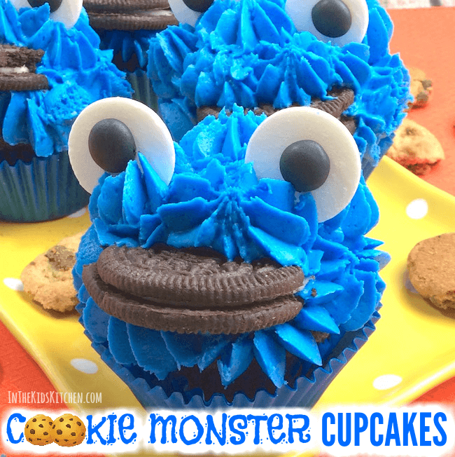 Make Cookie Monster Cupcakes at Home, Perfect Party Treat