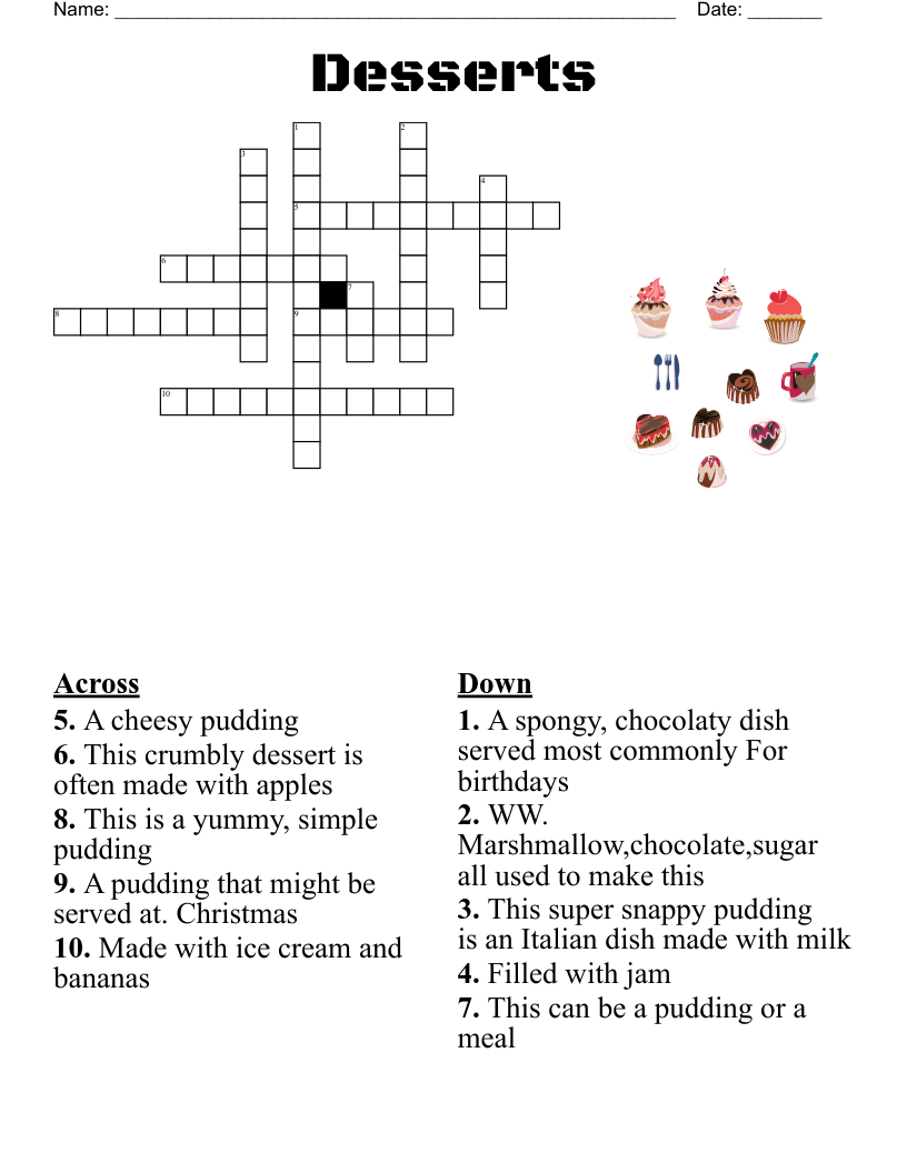 Unlocking Colorful And Healthy Dessert Crossword Clues Simply