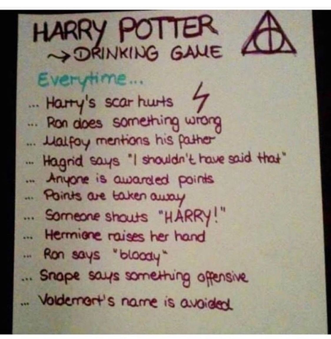 Drinking Games for Harry Potter Movie Marathon: Get Tipsy!