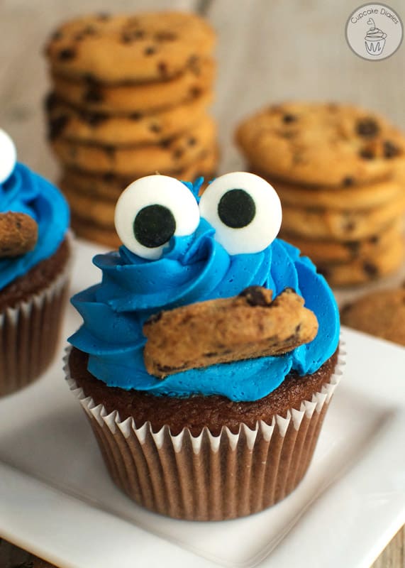 Make Cookie Monster Cupcakes at Home, Perfect Party Treat