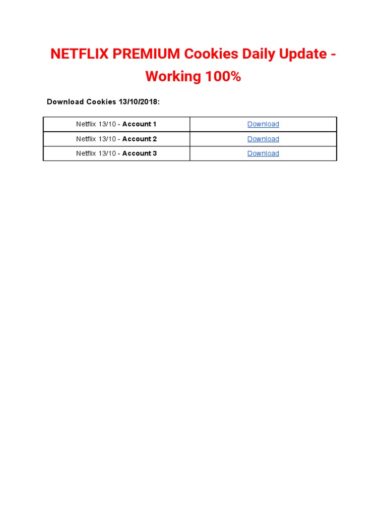 Get Netflix Premium: Latest Cookies Update on Woxmax.net