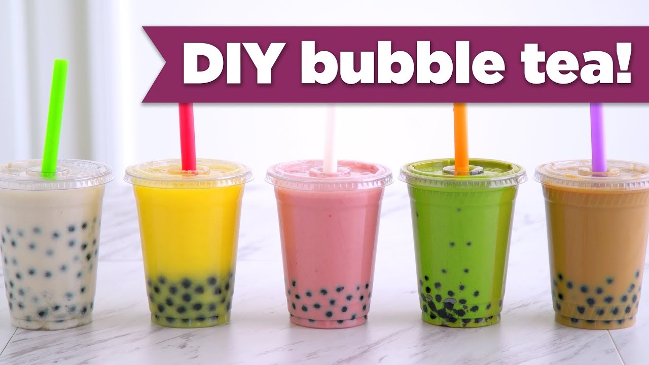 Make Drinks with Tapioca Pearls at Home Easy DIY Bubble Tea