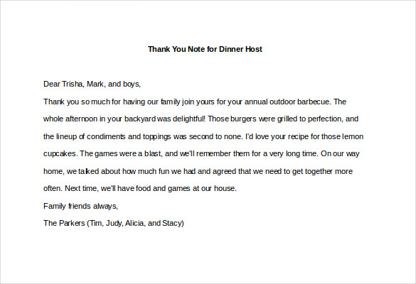 Dinner Was Great! How to Write a Thank You Letter for Dinner?