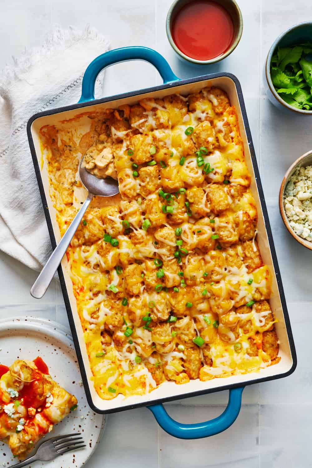 Buffalo Chicken Tater Tot Casserole Recipe: Simple and Satisfying