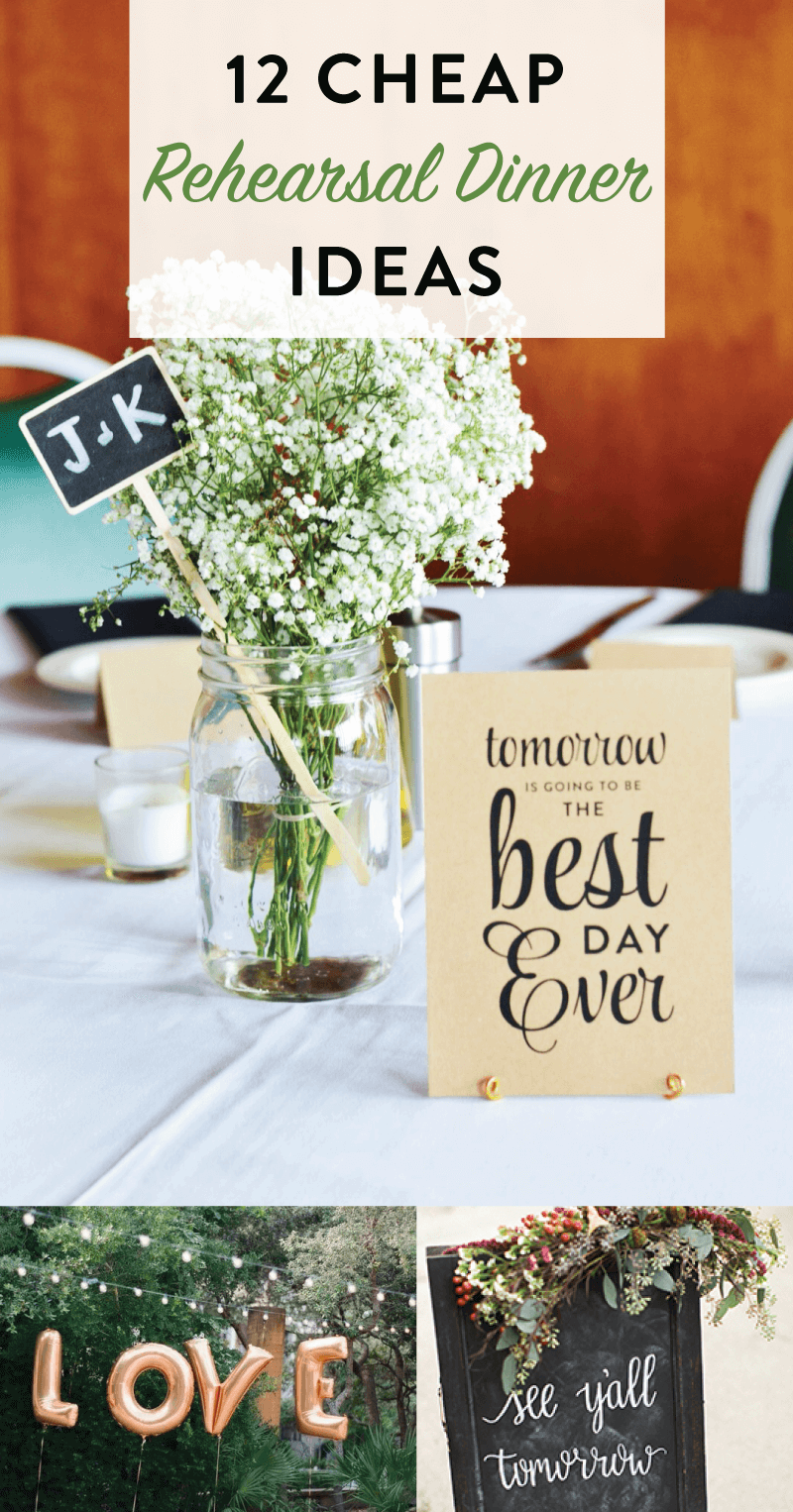 Cheap Rehearsal Dinner Ideas: How to Plan a Great Rehearsal Dinner on a Budget