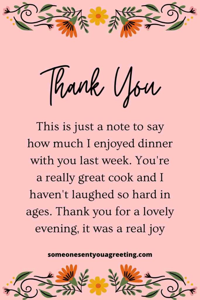 Thank u for dinner! How to be the perfect guest and show your gratitude properly