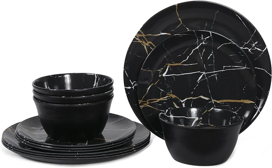 Black Color Dinner Set: Get the Best Deals Here Now!