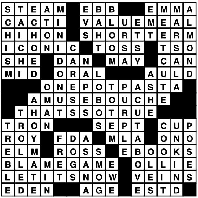 Whats a Dinner and a Show Platform? Crossword Clue Answer Inside